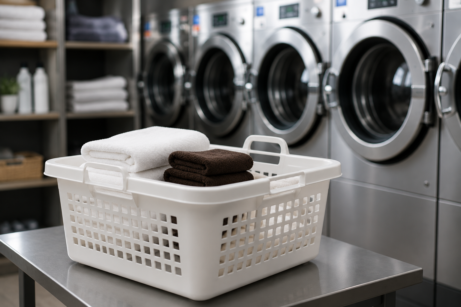 Clean folded laundry service pickup delivery